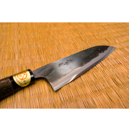 Couteau Santoku brut de forge 16.5cm Haiku Blue Carbon