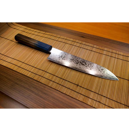 Couteau Santoku 180mm Haiku Damas