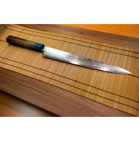 Couteau japonais Sujihiki 240mm Haiku Damas