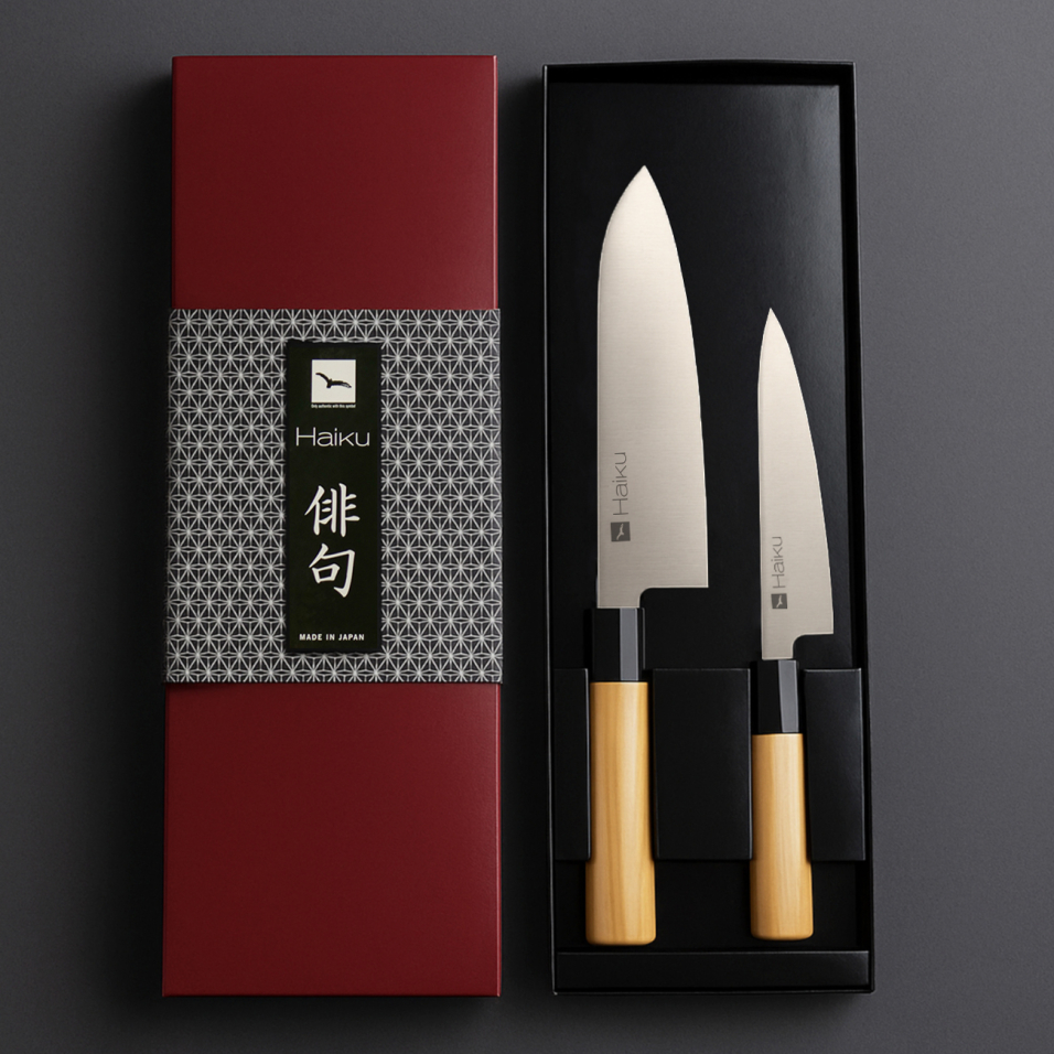 Coffret 2 couteaux japonais Haiku Original