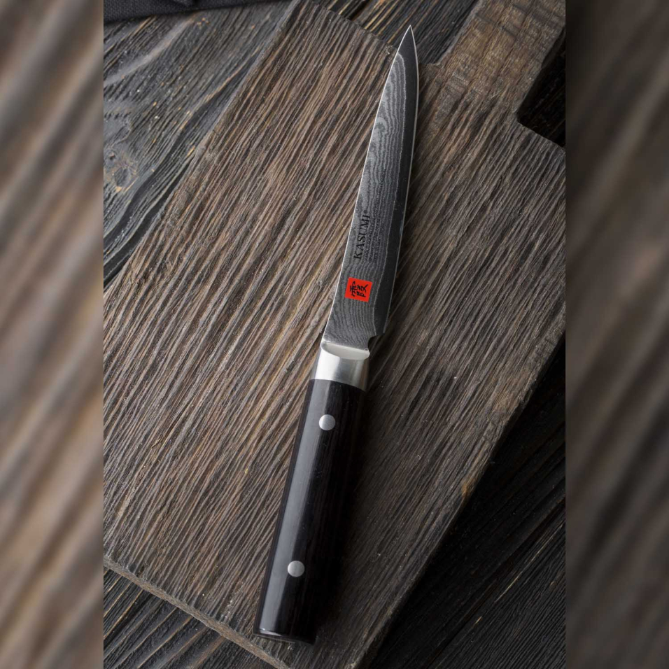 Couteau office 120mm Kasumi Damas