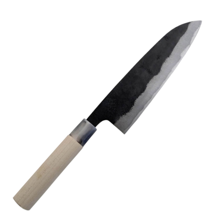 Couteau japonais Santoku brut de forge 16,5cm Haiku Ryoma Sakamoto