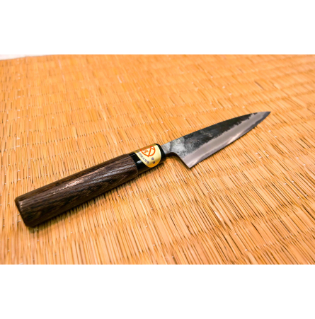 Couteau Petty Ko-Yanagi brut de forge 13.5cm Haiku Blue Carbon