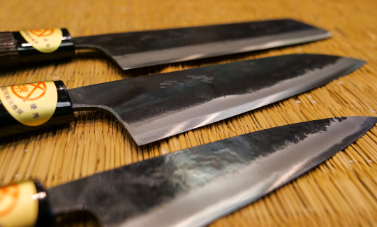 Haiku Blue Carbon Japanese knives